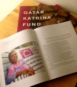 We created this timeless, stunning coffee-table book – designed by Peter Cocking – for the Embassy of Qatar in the United States, celebrating their significant relief efforts following Hurricane Katrina.