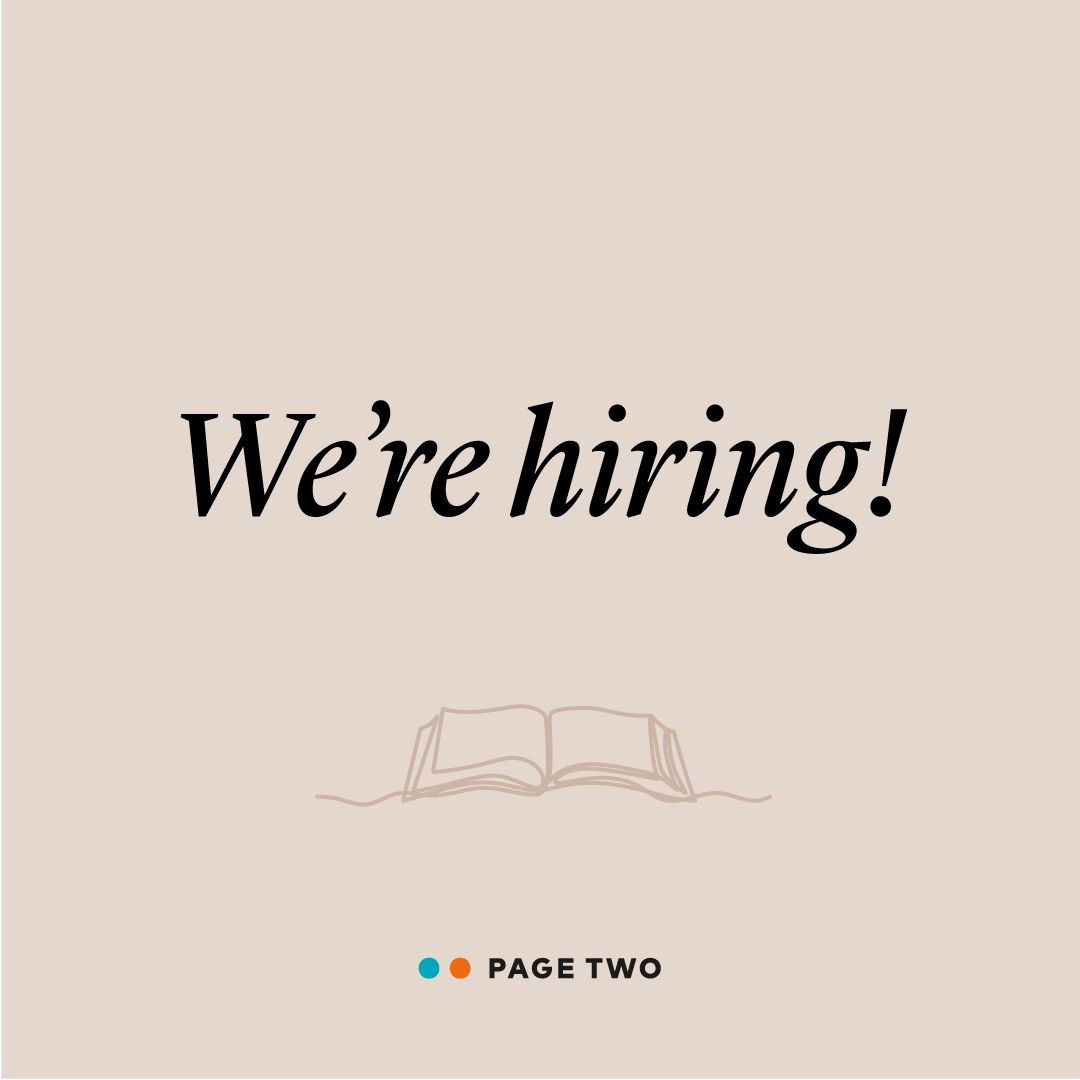 Page Two is hiring an office administrator