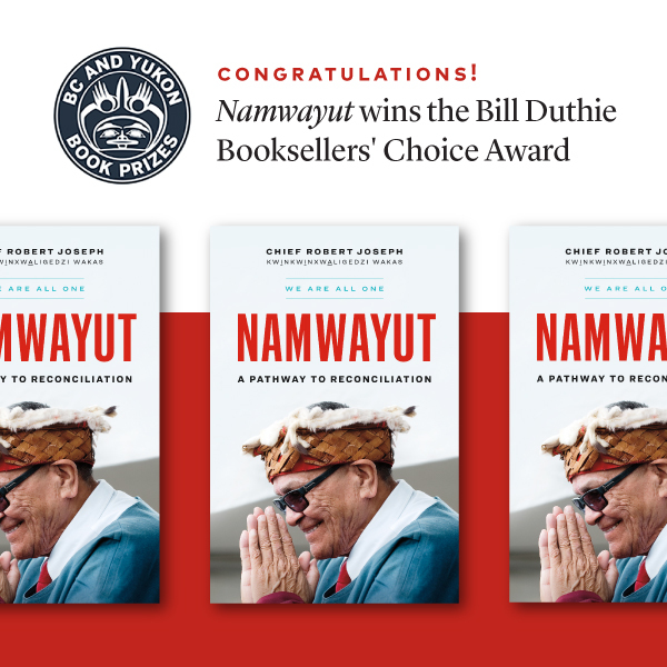 Chief Dr. Robert Joseph wins the Bill Duthie Award for Namwayut